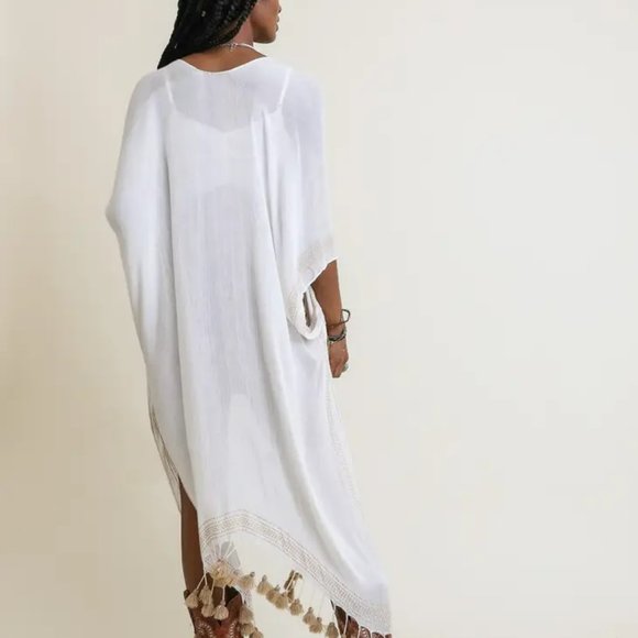 Boho Longline Tassel Kimono - Picture 8 of 10